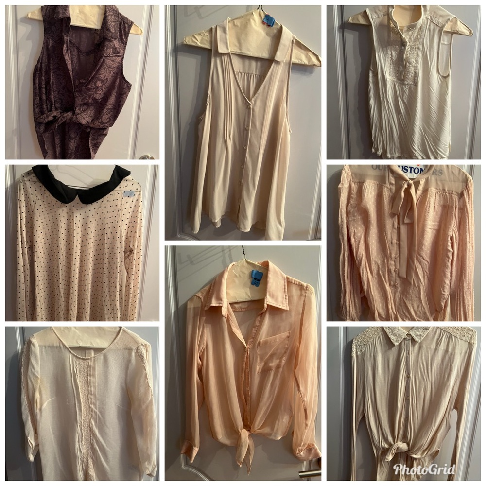 Urban Outfitters Lot Of 8 Sexy Tops Blouses Sz Small
